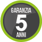 5 anni di garanzia