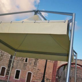 gazebo pagoda in acciaio