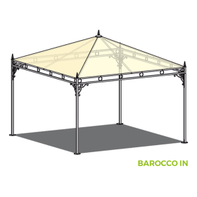 modello gazebo barocco in